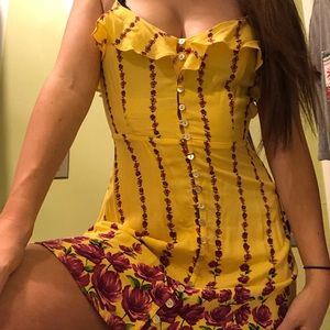 Dainty floral picnic dress